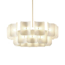 Newly designed LED chandelier, fingerprint chandelier, luxurious living room, bedroom, villa, hotel lobby, bright acrylic chandelier