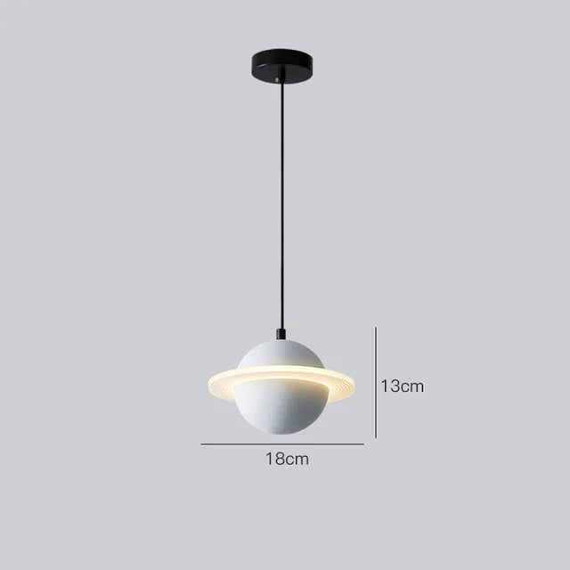 suspension en béton design mini planètes pour décoration intérieure - vue 14 sur 16