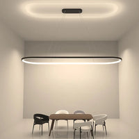 Minimalist Nordic oval chandelier for interior decoration