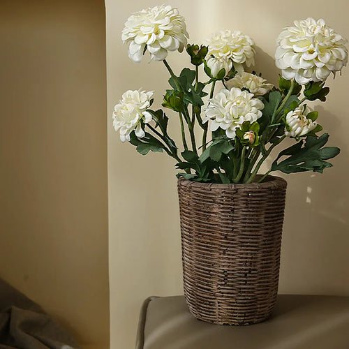 Realistic oriental chrysanthemum artificial flowers for wedding decoration - vue 4 sur 8