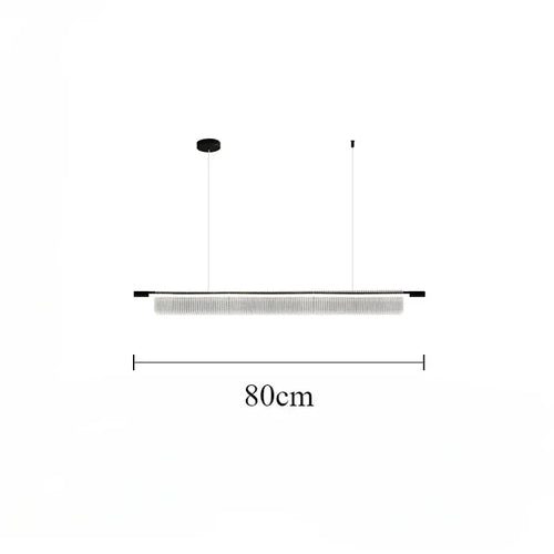 lustre linéaire moderne pour décoration intérieure et restaurant - vue 12 sur 18