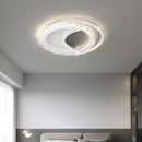 Minimalist round acrylic LED chandelier nordic atmosphere