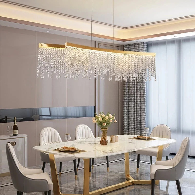 plafonnier led moderne en cristal luminaire décoratif d'intérieur