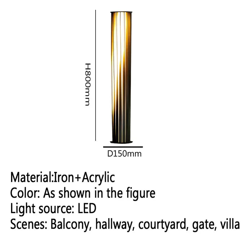 lampe de jardin extérieure led étanche design contemporain pour villa - vue 42 sur 47