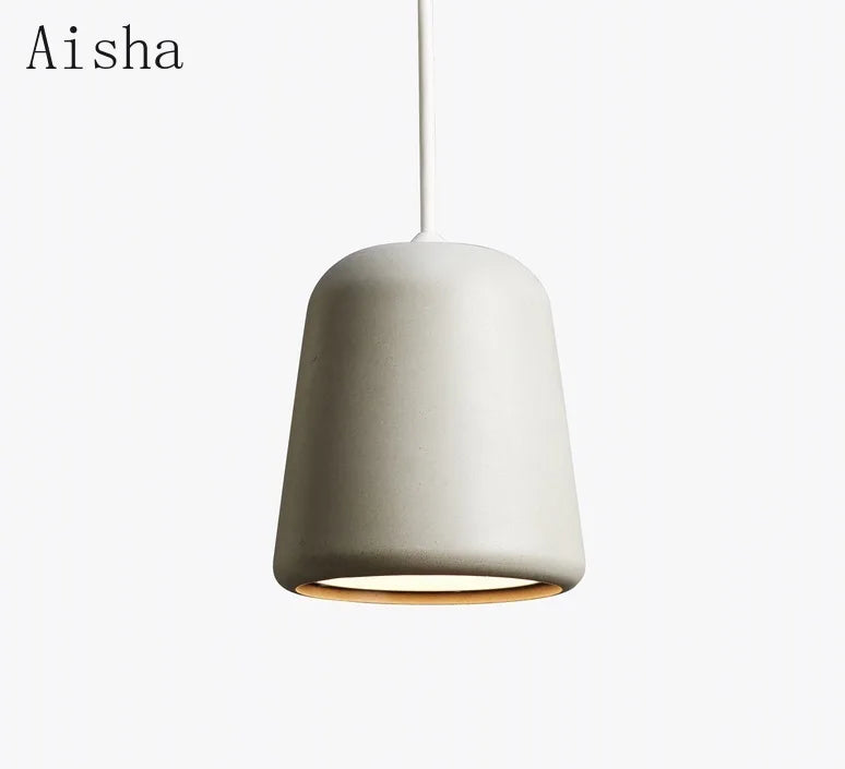 Minimalist solid wood Nordic pendant light for interiors - vue 3 sur 8