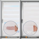 Store enrouleur double occultant sans percage pour fenetre