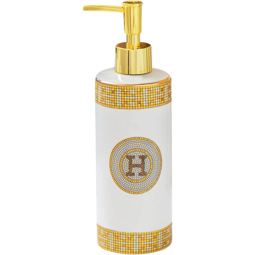 WHYOU-Cermic Liquid Soap Dispensers, Lotion Bottle, Emulsion, Latex Hand Wish Bottles, Light Luxury Bathroom Accessories Set - vue 6 sur 13