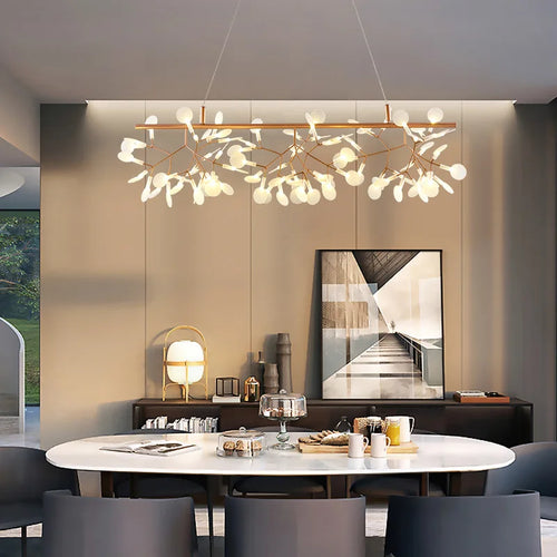 lustre créatif en acier inoxydable et acrylique pour décoration intérieure - vue 5 sur 18