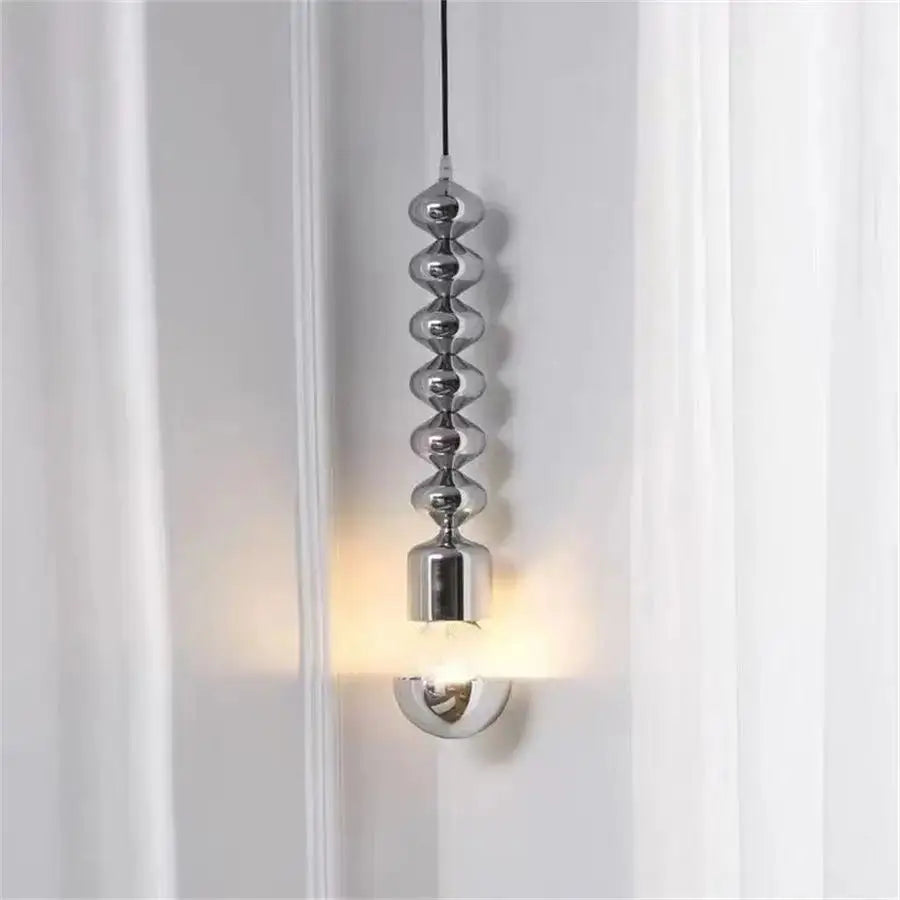 lampe de chevet industrielle minimaliste design ondulé élégant - vue 4 sur 5