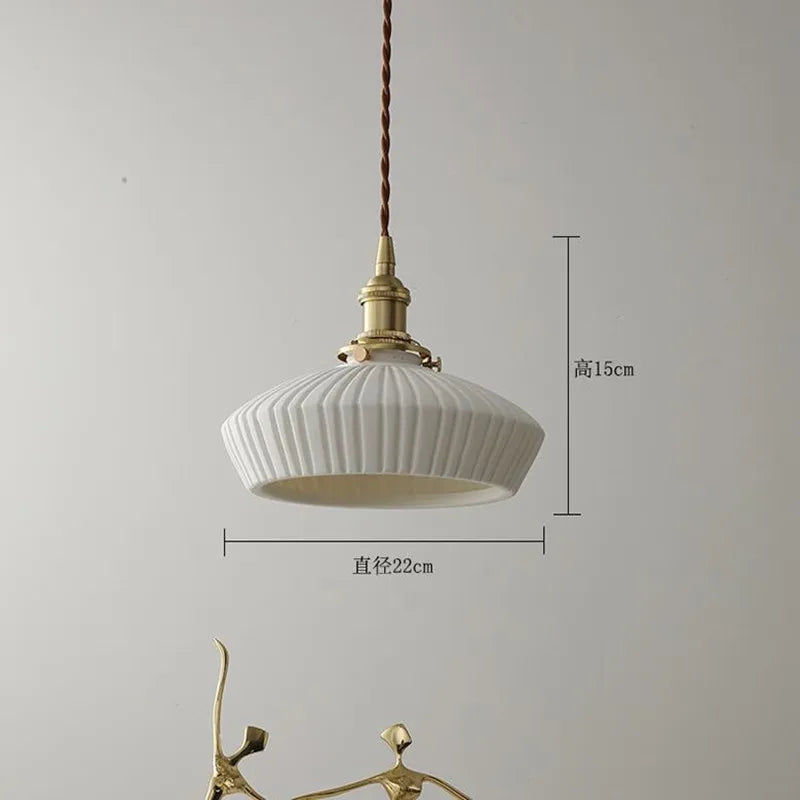 suspension moderne en céramique pour éclairage créatif intérieur - vue 4 sur 8