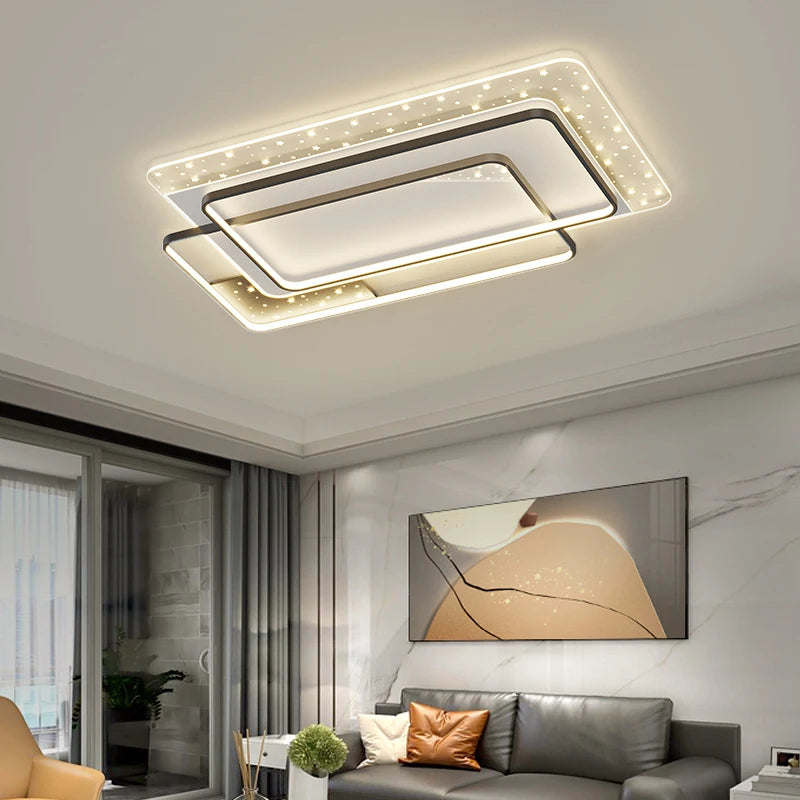 plafonnier moderne à leds pour éclairage intérieur décoratif - vue 7 sur 20