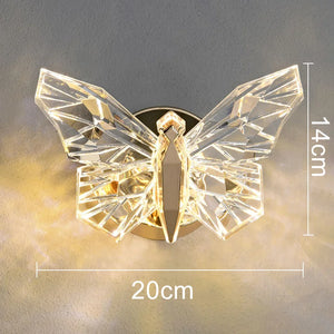 Nordic butterfly LED wall light