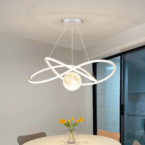 Lustre led arrondi pour décoration intérieure