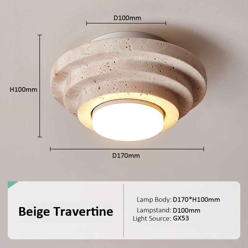 Plafonnier en marbre naturel style nordique simple