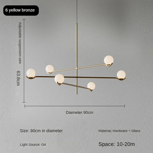 Minimalist postmodern pendant light for elegant interior décor
