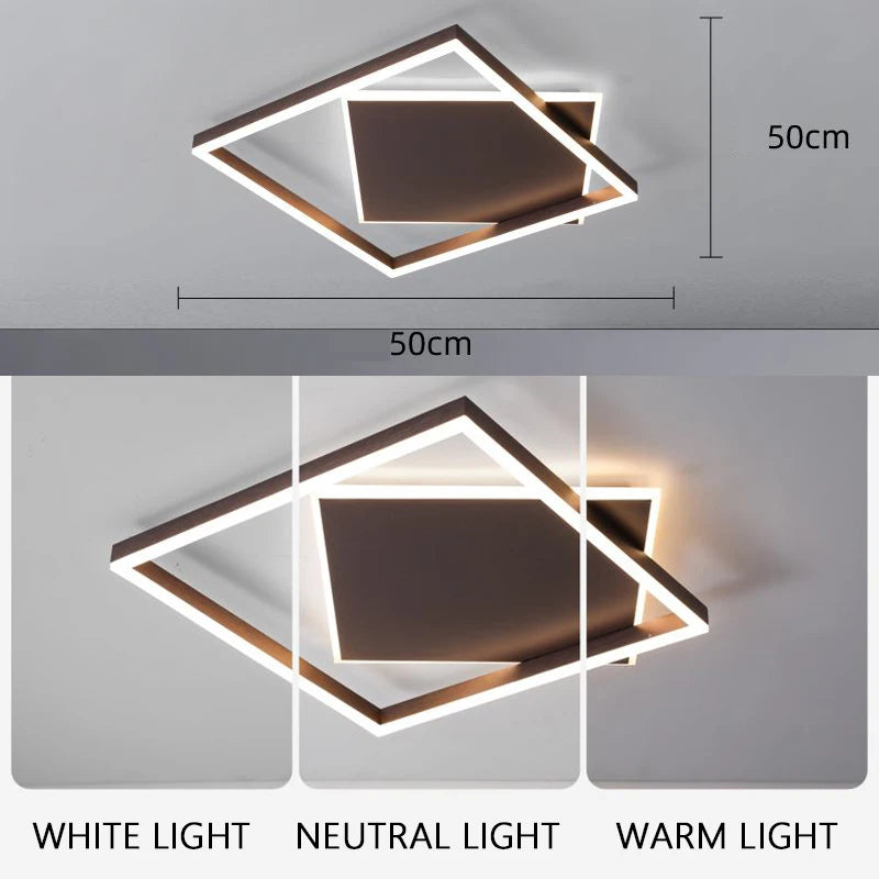 plafonnier moderne à leds pour éclairage intérieur décoration - vue 4 sur 10