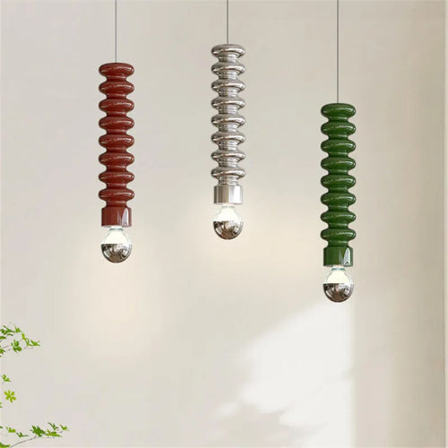 Colourful Nordic pendant light French style warm decorative ambiance - vue 2 sur 9