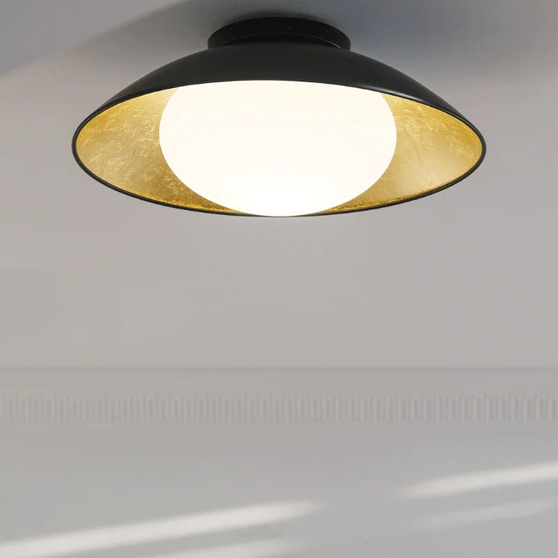 plafonnier vintage en verre design rétro pour restaurant et étude - vue 4 sur 6