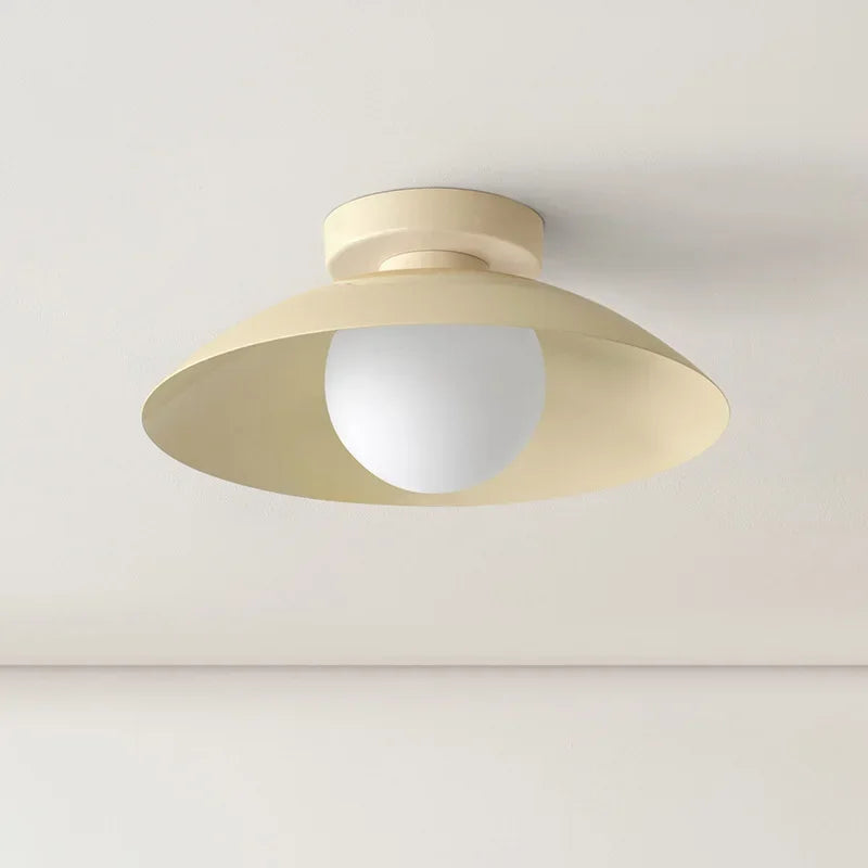 Balcony ceiling lamp, antique cream style creativity, warm and simple, modern LED home lamp, bedroom lamp, Nordic lamp - vue 4 sur 10