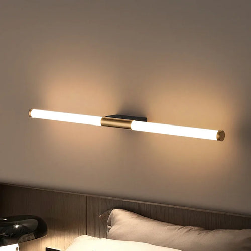 Creative minimalist nordic LED wall light in bronze - vue 2 sur 10