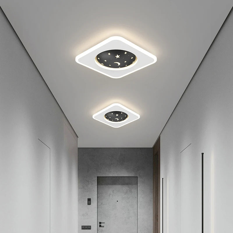 Nordic minimalist recessed LED ceiling light post-modern luxury - vue 3 sur 12