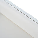Modern luxury shoe chest in white with storage, upholstered bench and backrest shoe rack with metal handles and Meta