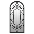 Black Garden Mirror 100x45 cm Outdoor Use, Home Decoration Wall Wall Decoration Living Room Decoration