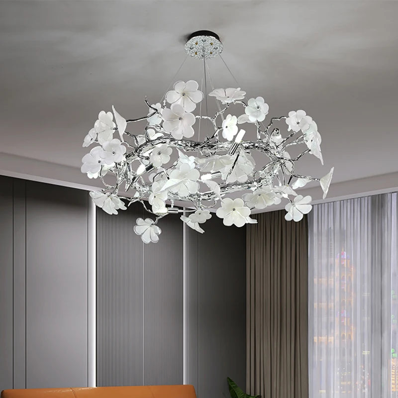 lustre moderne en anneau éclairage de luxe décoration suspendue - vue 3 sur 5