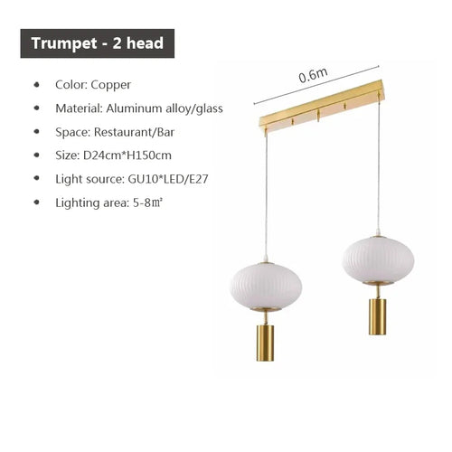 suspension en verre rétro design pour décoration intérieure - vue 12 sur 18