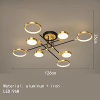 Minimalist LED ceiling light with 3 colour temperatures decorative indoor fixture
