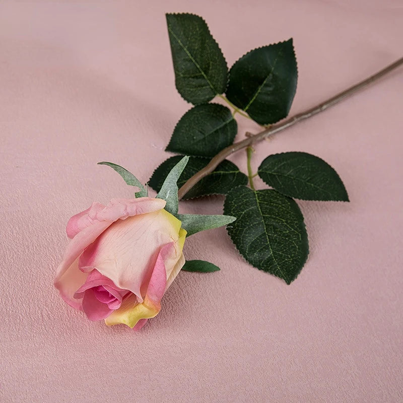 Real touch latex rose branch decoration for bar and restaurant - vue 10 sur 12