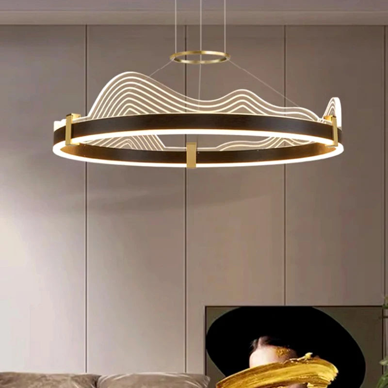 suspension moderne pour éclairage intérieur design élégant - vue 7 sur 17