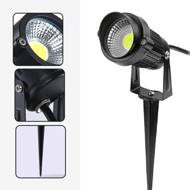 Waterproof LED floodlight for garden and outdoor lighting - vue 8 sur 8
