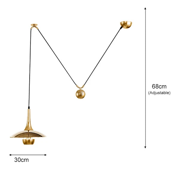 Nordic designer UFO pendant lamp - vue 9 sur 10