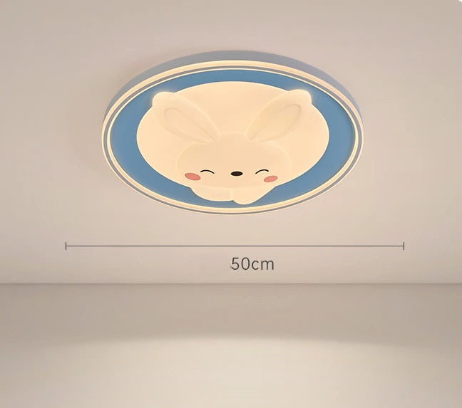 plafonnier lapin dessin animé pour décoration chambre enfants - vue 7 sur 9