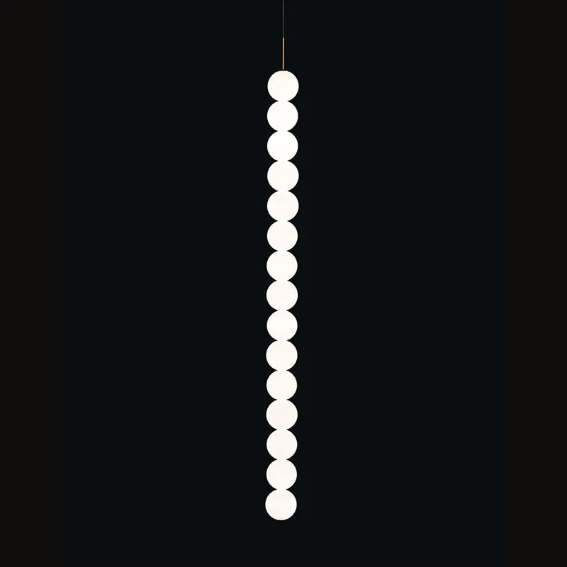 suspension design art deco en verre doré et chromé - vue 6 sur 13