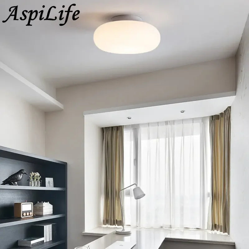 Lustre LED Apple modernes maison salon chambre couloir porche balcon - vue 4 sur 17