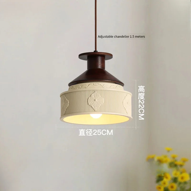 lustre créatif antique en résine pour décoration rétro - vue 8 sur 14