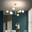 Modern glass pendant light in minimalist Nordic style for indoor decoration
