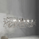 lustre post-moderne de luxe design italien nordique étoile rectangulaire