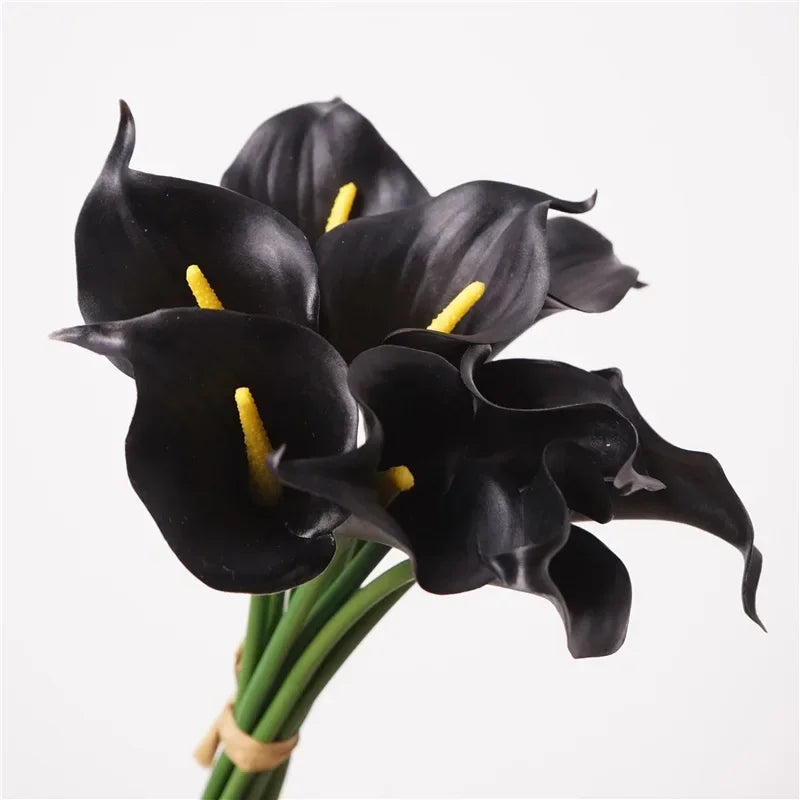 Realistic artificial calla lily bouquet for home decoration - vue 7 sur 7
