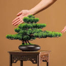 DIY Potted Bonsai for Home Decoration, False Tree, Living Room, Chinese Style, Hotel Porch Landscape, Green Plant Decoration