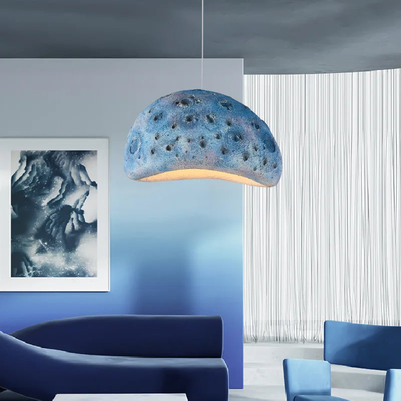 lustre led style nordique wabi sabi créatif artistique - vue 5 sur 9