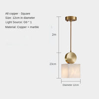 Creative personalised minimalist copper chandelier for modern decor