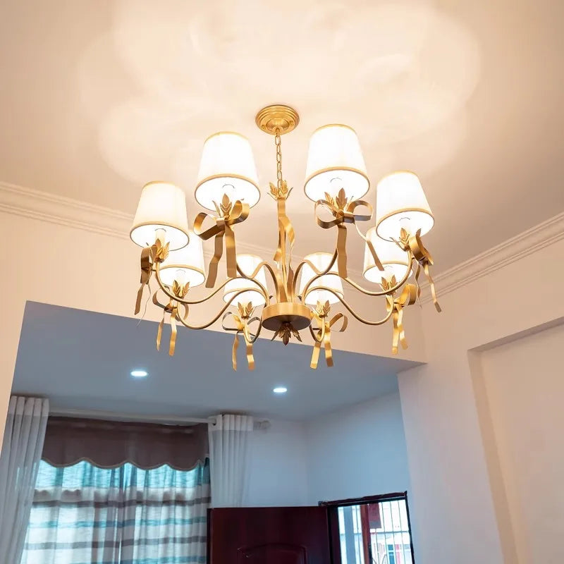 lustre moderne à nœud papillon pour enfants et princesses - vue 5 sur 5