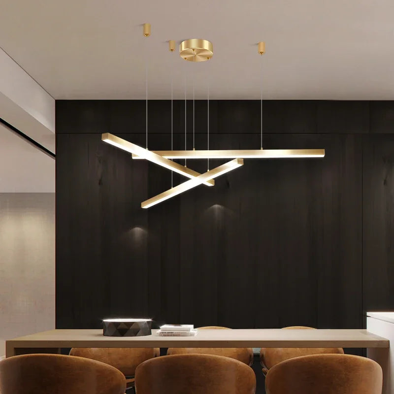 suspension à led en cuivre pour décoration intérieure élégante - vue 4 sur 14
