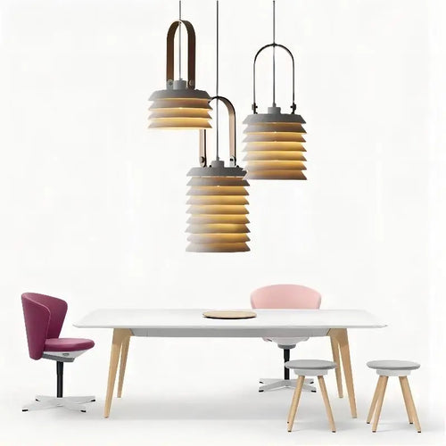 Minimalist nordic chandelier for elegant interiors - vue 4 sur 9