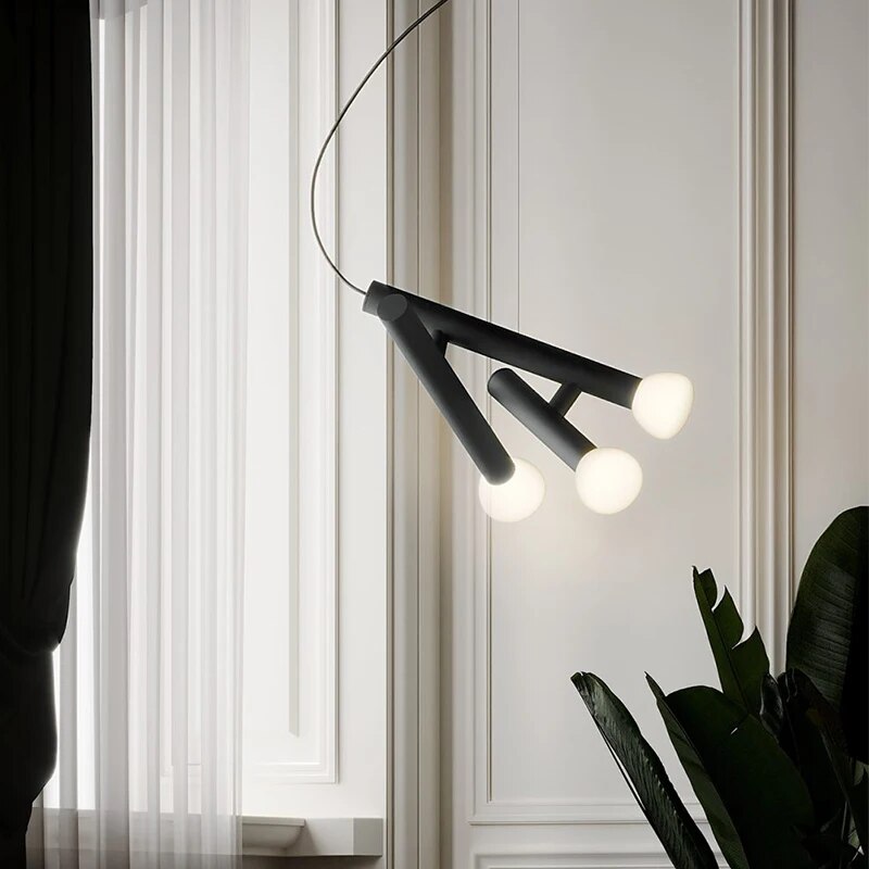Suspension en verre à longue ligne - vue 5 sur 13