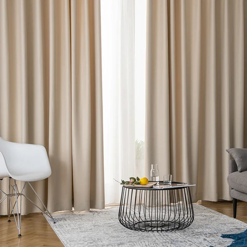 Rideau occultant moderne long pour chambre salon fenêtre