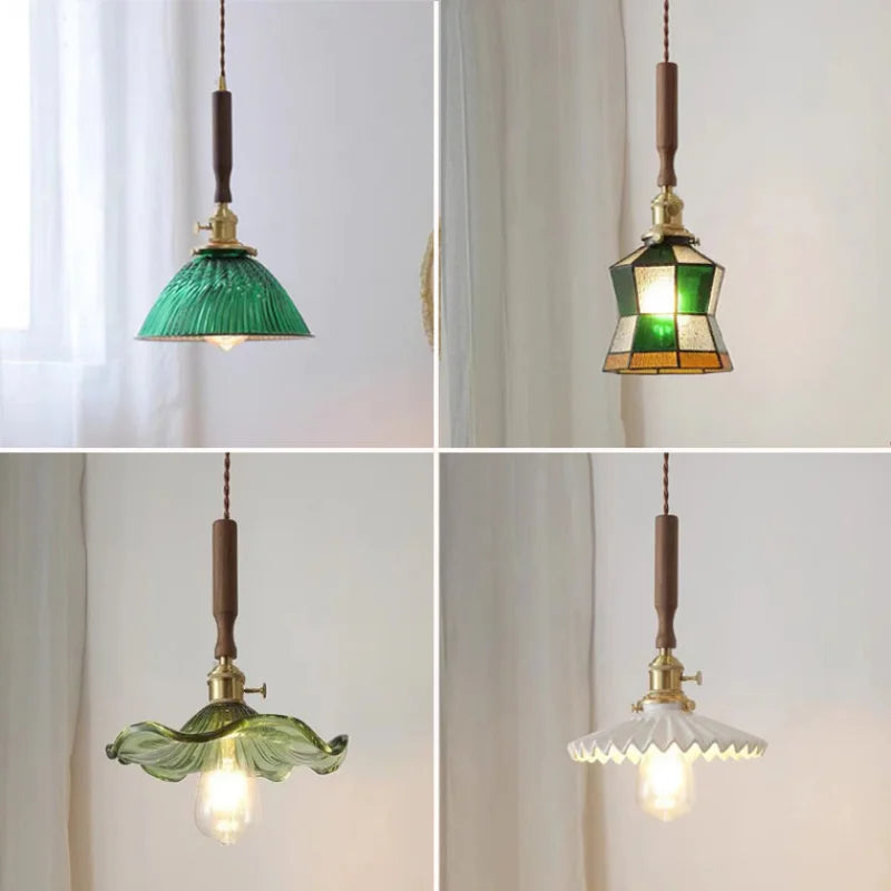suspension en verre teinté style nordique pour éclairage industriel - vue 5 sur 18